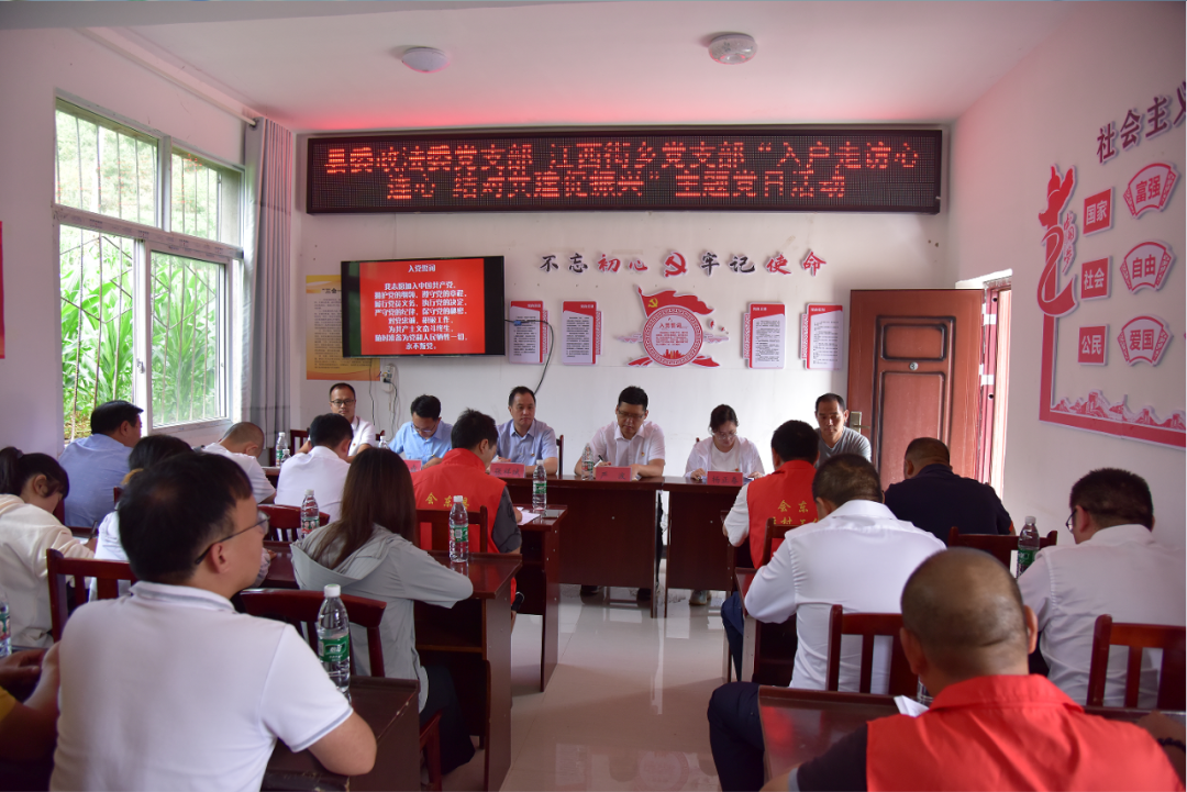 会东县委政法委到大龙村开展主题党日活动插图1