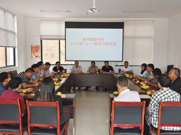 会东姜州镇：召开退役军人和烈属、现役军人座谈会插图