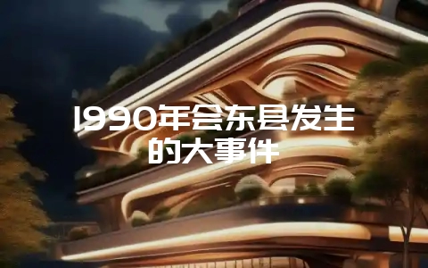 1990年会东县发生的大事件