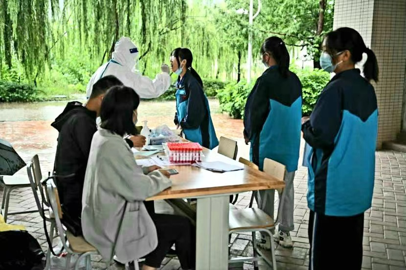 会东县第二轮全员免费核酸检测，会东县和文中学插图3