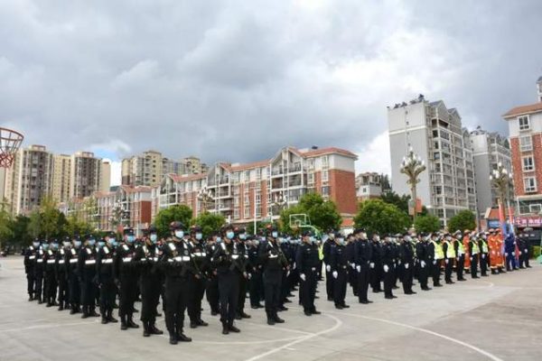 川滇明珠资讯｜会东县公安局举行党的二十大安保维稳誓师大会插图1