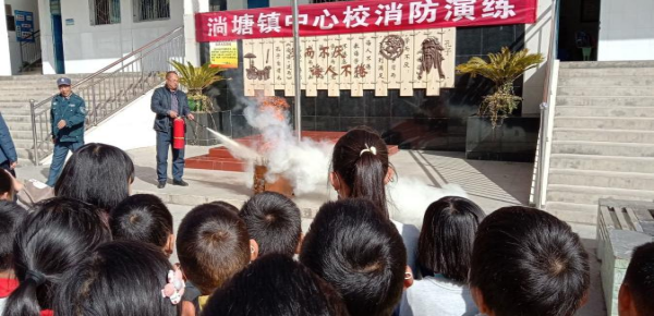 会东网，11月9日，会东淌塘镇中心校开展消防应急演练教育活动插图