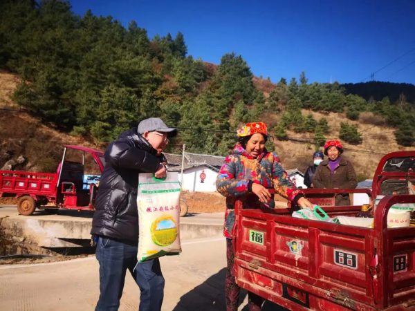 会东网，1月12日，县乡村振兴局干部职工到野租乡暖冬行动插图