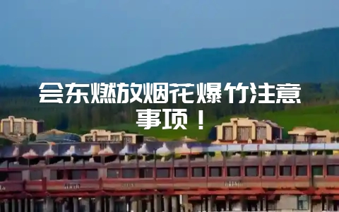 会东燃放烟花爆竹注意事项！-会东网