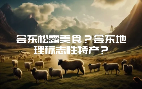 会东松露美食?会东地理标志性特产?-会东网