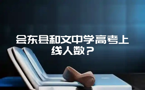 会东县和文中学高考上线人数?-会东网