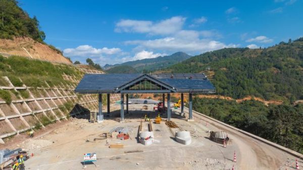 川滇明珠会东北收费站即将完工,预计在12月底通车-会东网