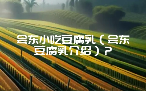 会东小吃豆腐乳(会东豆腐乳介绍)?-会东网