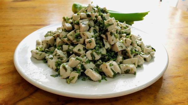 豆角炒肉拌面的做法?木瓜肉片炒毛豆的做法?插图4 豆角炒肉拌面的做法?木瓜肉片炒毛豆的做法?插图4