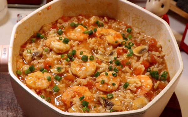 芥末拌腰片怎么做?猪肉煎饺和鲜虾荸荠烩饭的做法?插图9 芥末拌腰片怎么做?猪肉煎饺和鲜虾荸荠烩饭的做法?插图9