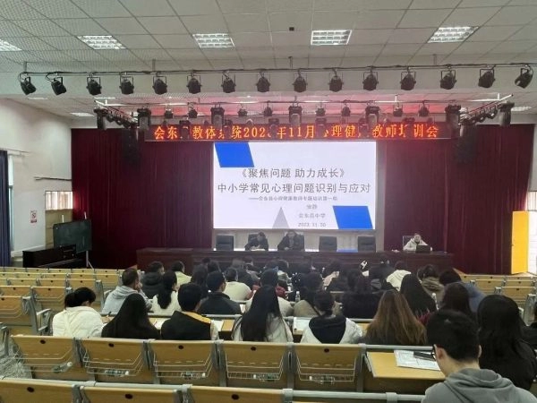 会东县教体系统举办心理健康教师培训会插图 会东县教体系统举办心理健康教师培训会插图