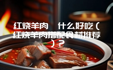 红烧羊肉炖什么好吃(红烧羊肉搭配食材推荐)?-会东网