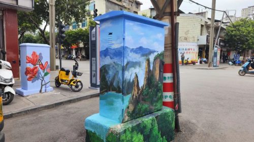 会东县配电箱大变身：从“城市瑕疵”到“艺术画廊”插图2