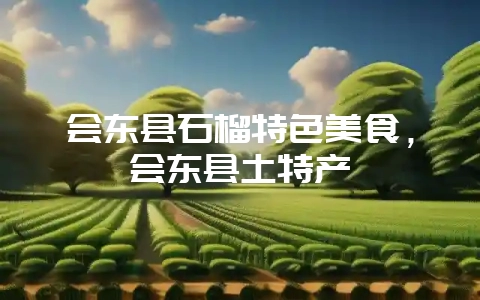 会东县石榴特色美食,会东县土特产-会东网