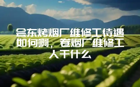 会东烤烟厂维修工待遇如何啊,卷烟厂维修工人干什么-会东网