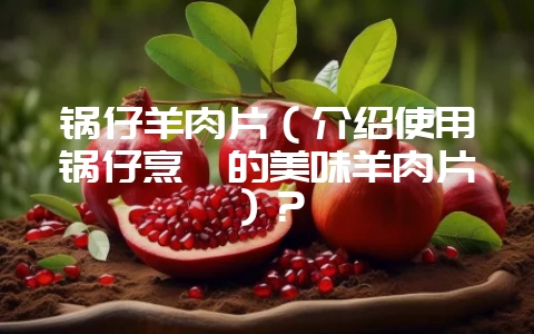 锅仔羊肉片（介绍使用锅仔烹饪的美味羊肉片）？-会东网