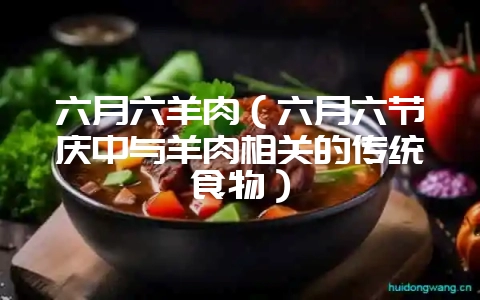 六月六羊肉(六月六节庆中与羊肉相关的传统食物)-会东网