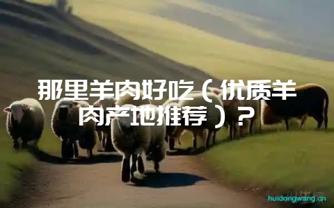 那里羊肉好吃(优质羊肉产地推荐)?插图 那里羊肉好吃(优质羊肉产地推荐)?插图