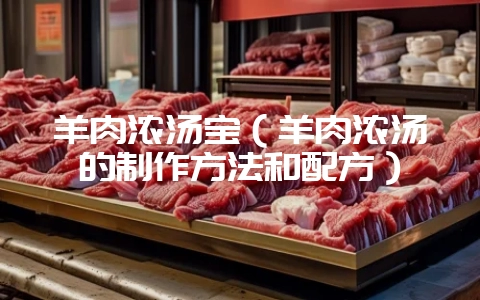 羊肉浓汤宝（羊肉浓汤的制作方法和配方）-会东网