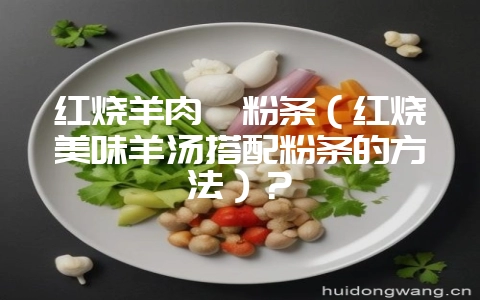 红烧羊肉炖粉条(红烧美味羊汤搭配粉条的方法)?-会东网