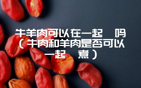 牛羊肉可以在一起炖吗(牛肉和羊肉是否可以一起炖煮)-会东网