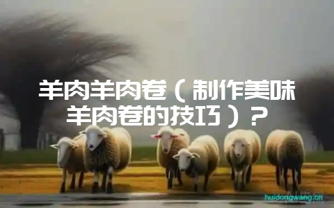 羊肉羊肉卷(制作美味羊肉卷的技巧)?-会东网