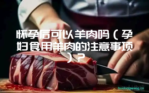 怀孕后可以羊肉吗(孕妇食用羊肉的注意事项)?插图 怀孕后可以羊肉吗(孕妇食用羊肉的注意事项)?插图