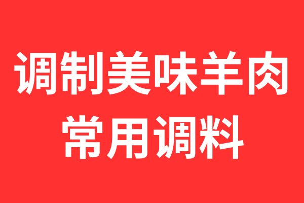 羊肉里面放什么调料(调制美味羊肉的常用调料)?插图 羊肉里面放什么调料(调制美味羊肉的常用调料)?插图