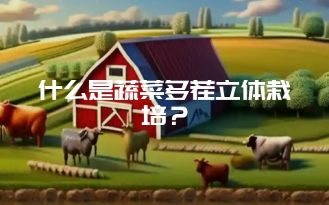 什么是蔬菜多茬立体栽培？-会东网