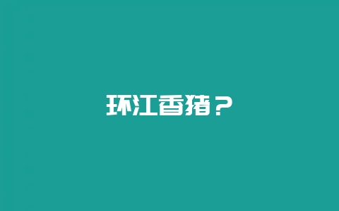 环江香猪?-会东网