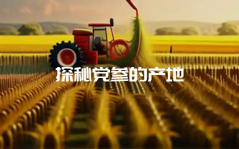 探秘党参的产地-会东网