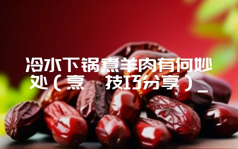 冷水下锅煮羊肉有何妙处(烹饪技巧分享)_-会东网