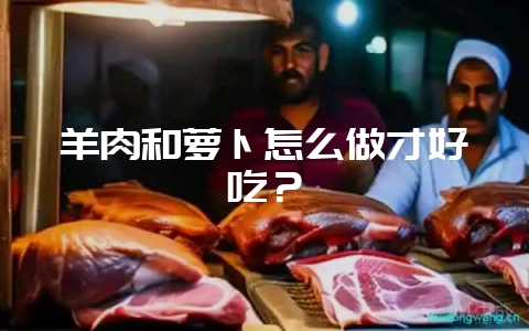 羊肉和萝卜怎么做才好吃?插图 羊肉和萝卜怎么做才好吃?插图
