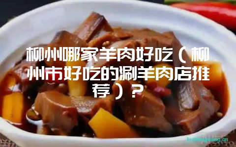 柳州哪家羊肉好吃（柳州市好吃的涮羊肉店推荐）？-会东网