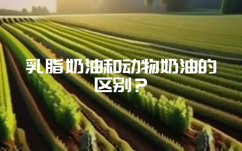 乳脂奶油和动物奶油的区别？-会东网
