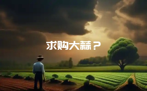 求购大蒜？-会东网