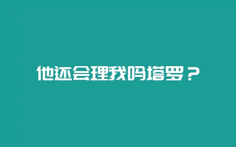 他还会理我吗塔罗？-会东网