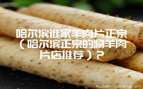 哈尔滨谁家羊肉片正宗(哈尔滨正宗的涮羊肉片店推荐)?-会东网