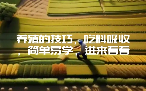 养殖的技巧,吃料吸收,简单易学,进来看看-会东网
