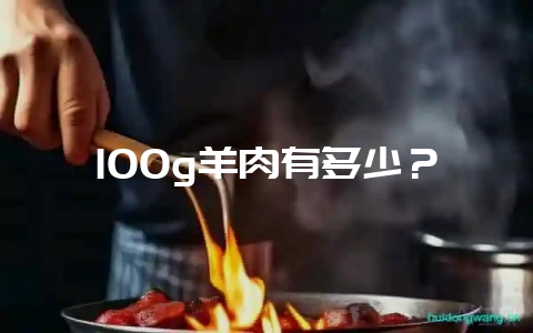100g羊肉有多少?插图 100g羊肉有多少?插图