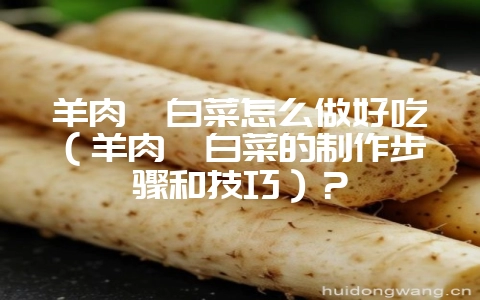 羊肉炖白菜怎么做好吃(羊肉炖白菜的制作步骤和技巧)?-会东网