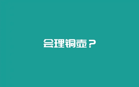 会理铜壶?-会东网