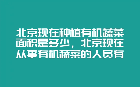 北京现在种植有机蔬菜面积是多少，北京现在从事有机蔬菜的人员有多少？北京有机蔬菜一年创造的产值是到少-会东网