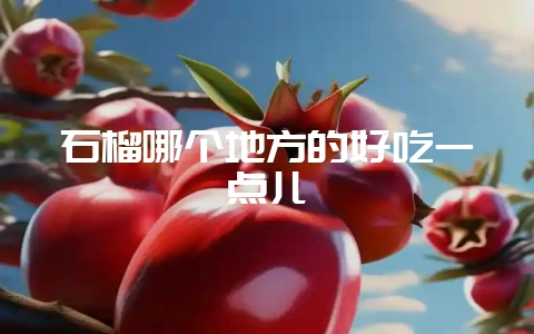 石榴哪个地方的好吃一点儿-会东网