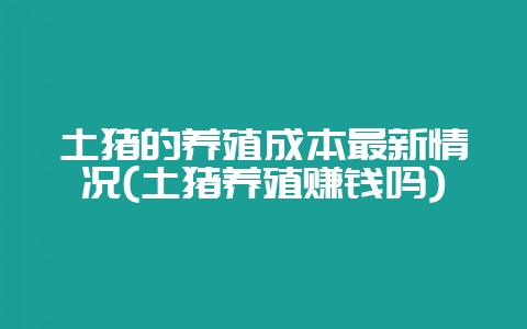 土猪的养殖成本最新情况(土猪养殖赚钱吗)-会东网