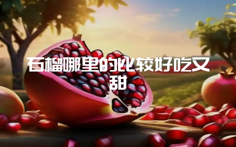 石榴哪里的比较好吃又甜-会东网