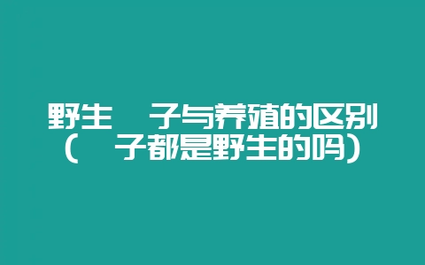 野生狍子与养殖的区别(狍子都是野生的吗)-会东网