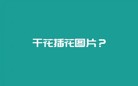 干花插花图片？-会东网