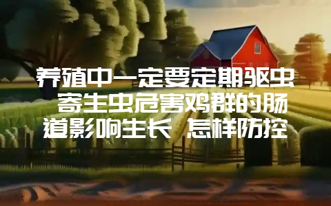 养殖中一定要定期驱虫 寄生虫危害鸡群的肠道影响生长 怎样防控-会东网