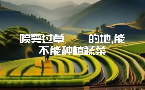 喷雾过草铵膦的地,能不能种植蔬菜-会东网